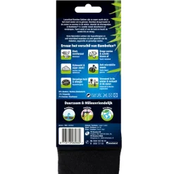 Bamboe Sok Lang Zwart Maat 35-38 1 paar^Lucovitaal New