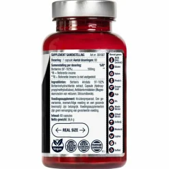 Online Berberine Puur 500 mg 60 capsules Hart, Bloed & Cholesterol