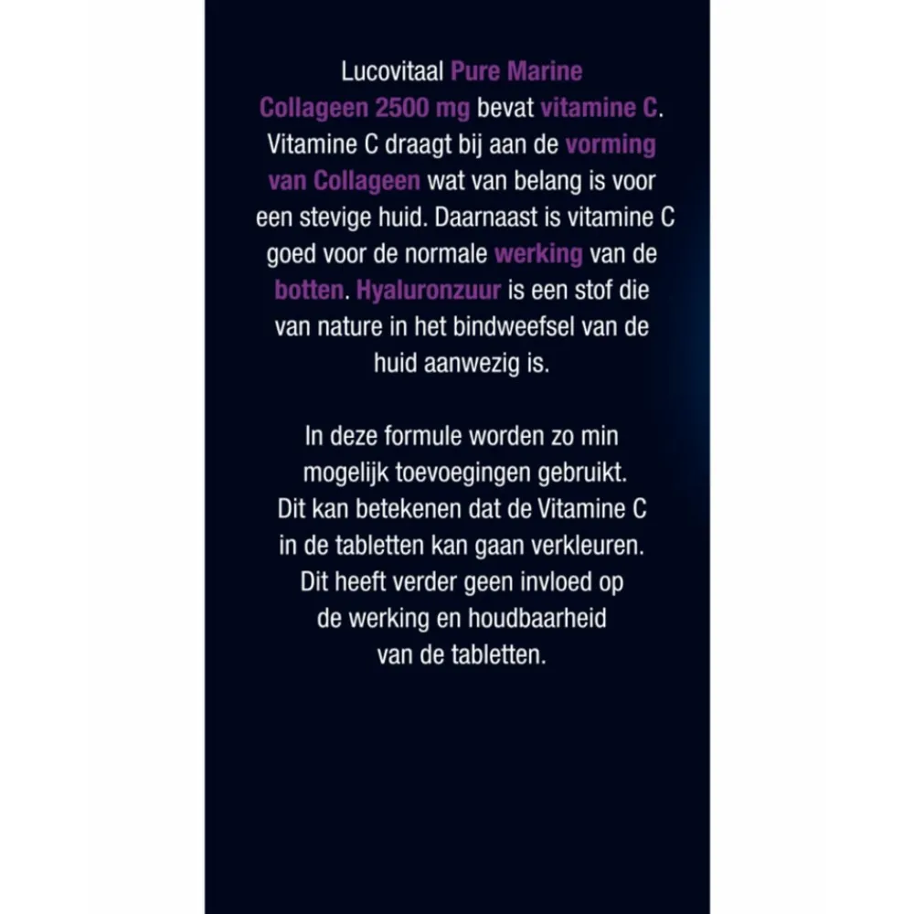 Collageen Marine Pure 60 tabletten^Lucovitaal Sale