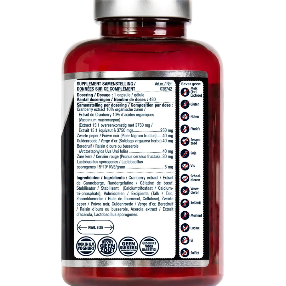 Speciale Bestanddelen<Lucovitaal Cranberry X-tra 480 capsules