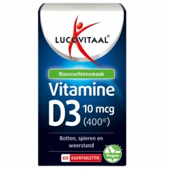D3 10 mcg (400Ie) Vitamine Vegan Kauwtabletten 60 kauwtabletten^Lucovitaal Sale