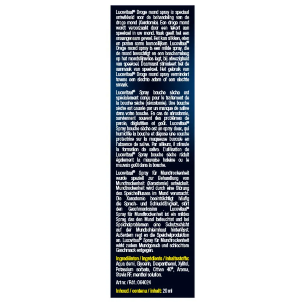 Specialistische Mondverzorging<Lucovitaal Droge Mond Spray 20 ml
