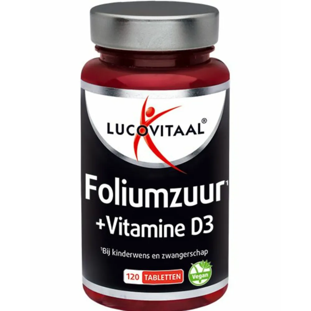 New Foliumzuur + Vitamine D3 120 tabletten Zwangerschapsverzorging|Vitaminen & Supplementen