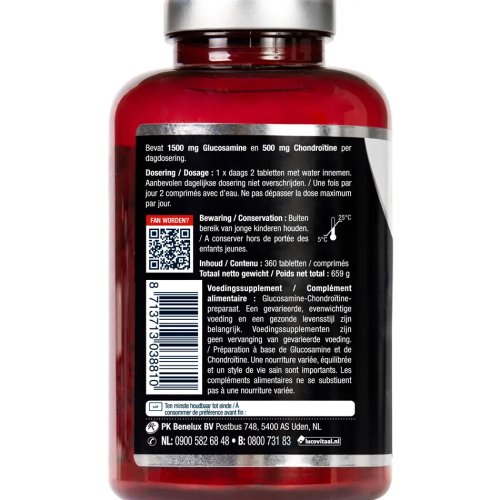 Discount Glucosamine Chondroïtine 1500/500 mg 360 tabletten Speciale Bestanddelen