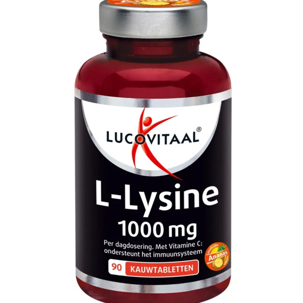 Best L-Lysine 1000 mg 90 kauwtabletten Weerstand & Energie|Speciale Bestanddelen