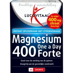 Mineralen<Lucovitaal Magnesium 400 Forte One a Day 20 sachets