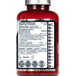 Hot Magnesium 400 met l-tryptofaan 120 capsules Mineralen