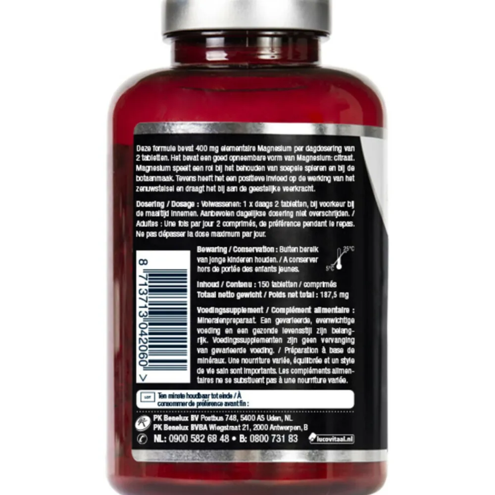 Discount Magnesium Citraat 400mg 150 tabletten Mineralen