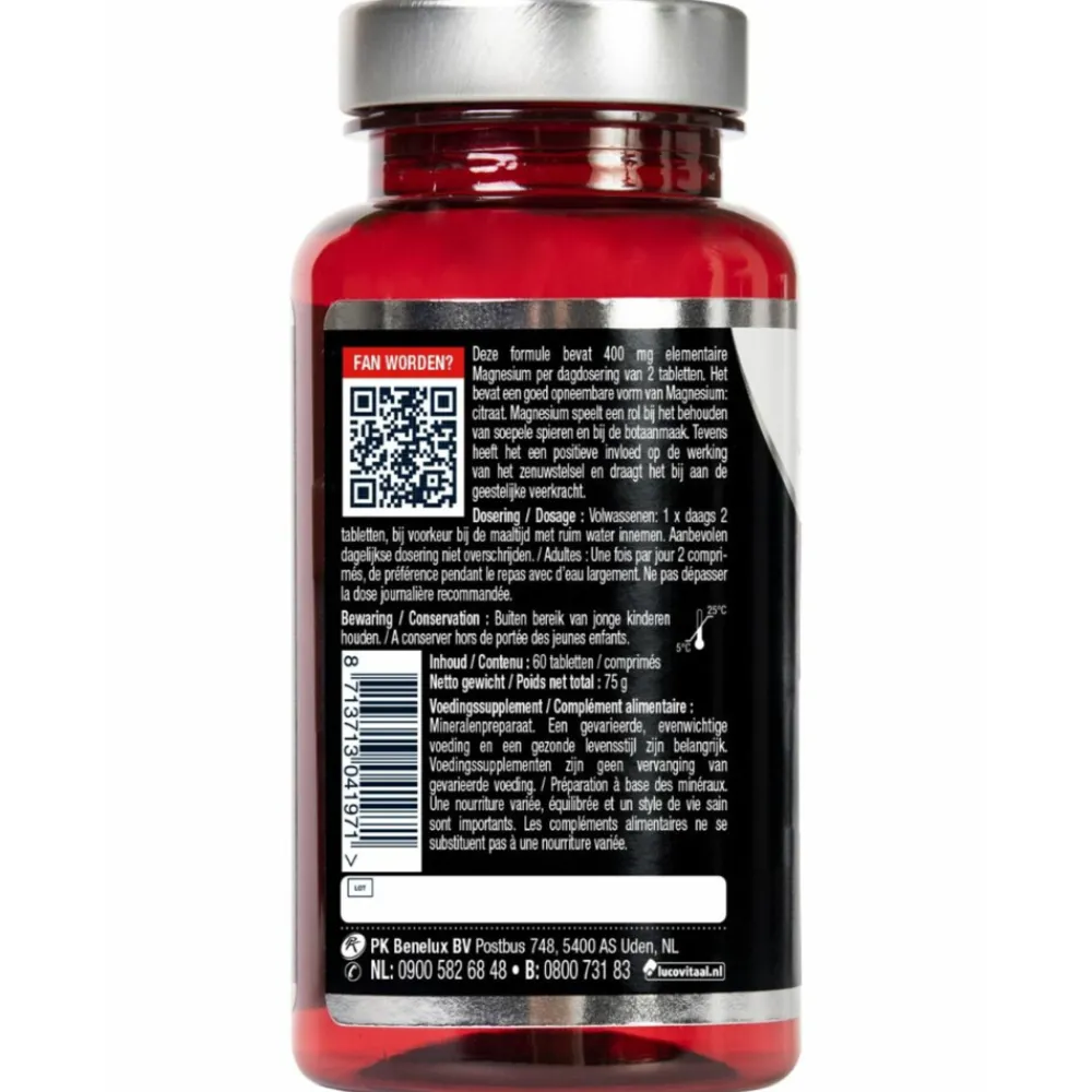 Outlet Magnesium Citraat 400mg 60 tabletten Mineralen