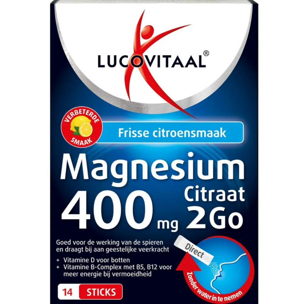 Magnesium 400mg 2Go 14 sachets^Lucovitaal Clearance