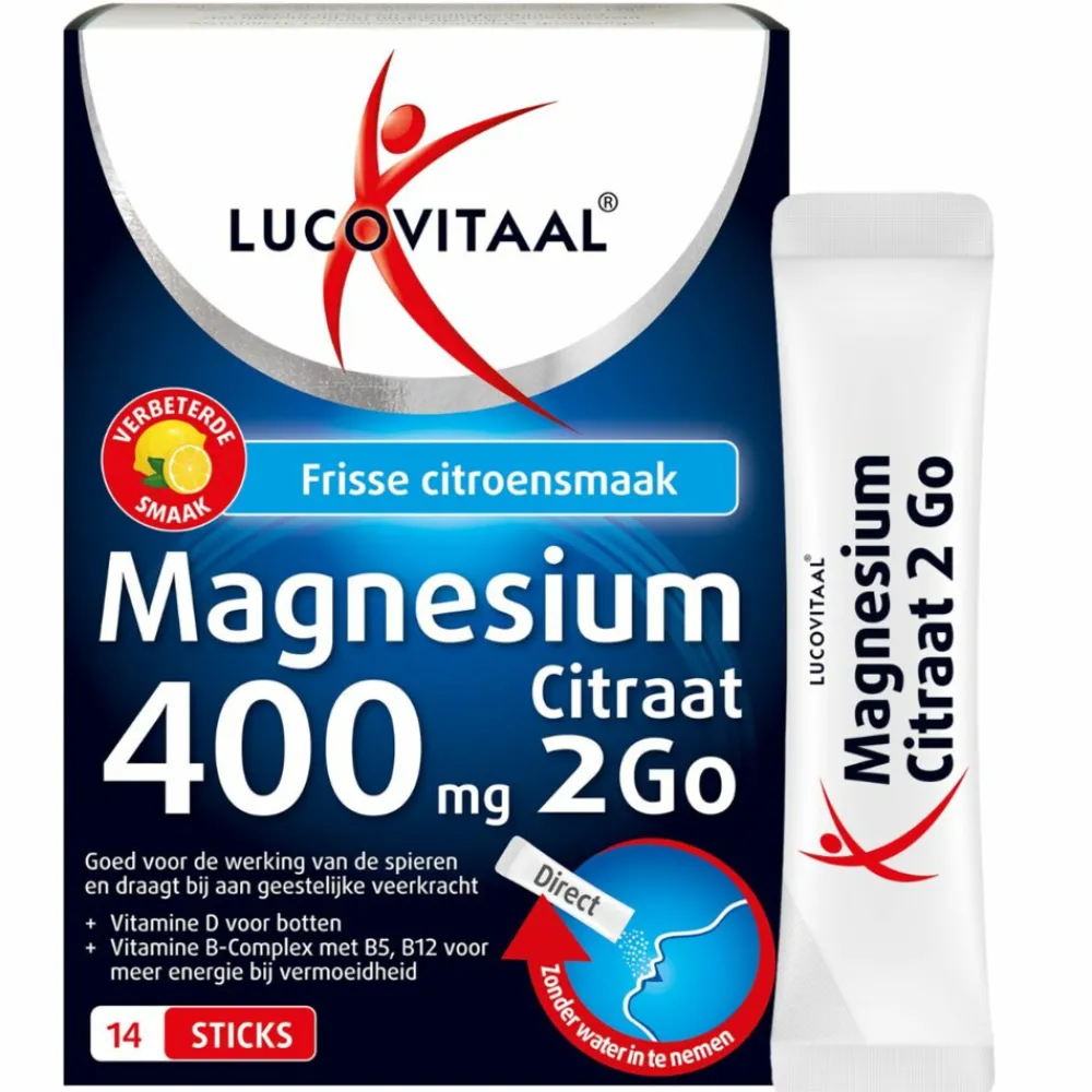 Magnesium 400mg 2Go 14 sachets^Lucovitaal Clearance