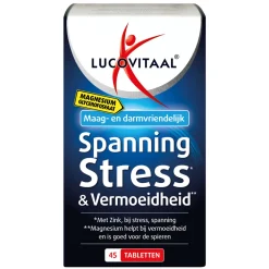 Rustgevend & Slapen<Lucovitaal Magnesium Spanning, Stress en Vermoeidheid 45 tabletten