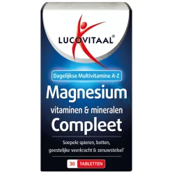 Mineralen<Lucovitaal Magnesium Vitamine en Mineralen Compleet 30 tabletten