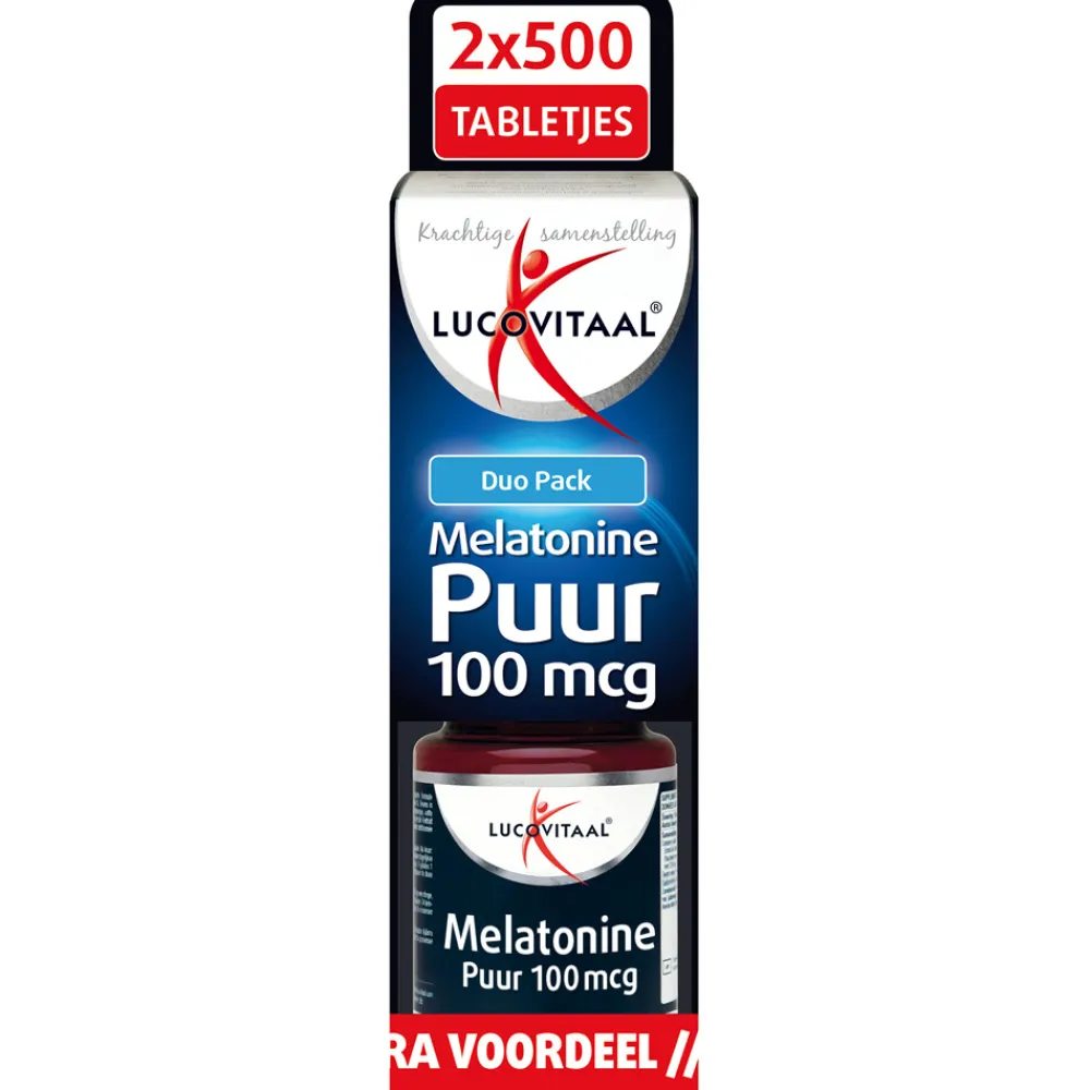 Sale Melatonine 100mcg DUO Pack 2x500 tabletten Speciale Bestanddelen