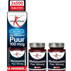 Sale Melatonine 100mcg DUO Pack 2x500 tabletten Speciale Bestanddelen