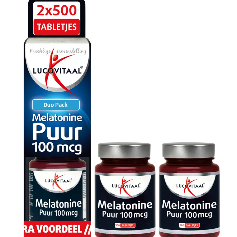 Sale Melatonine 100mcg DUO Pack 2x500 tabletten Speciale Bestanddelen