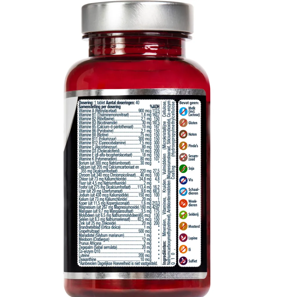 Vitaminen Man|Multi Vitaminen En Mineralen<Lucovitaal Multi + Compleet Man 40 tabletten