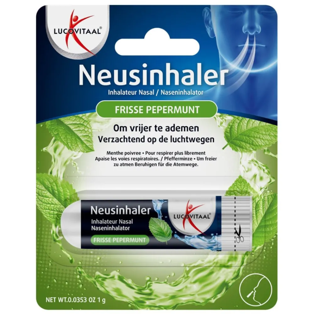 Outlet Neusinhaler Vrijer Ademen Frisse Pepermunt 1 gr Luchtwegen & Keel