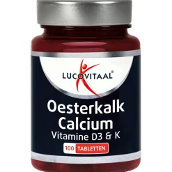 Mineralen<Lucovitaal Oesterkalk Calcium Vitamine D3 & K 100 tabletten