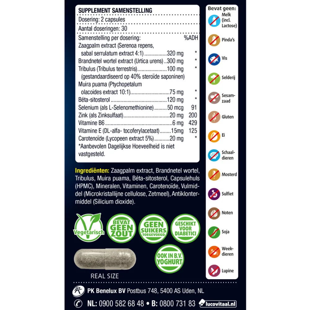 Organen|Voor Vrouw Of Man<Lucovitaal Prostaat Comfort 60 capsules