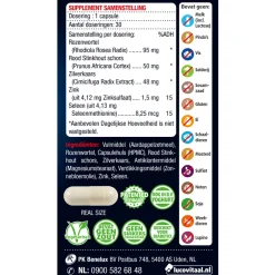 Best Prostavital Prostaat Potentie en Urinewegen 30 capsules Organen|Voor Vrouw Of Man