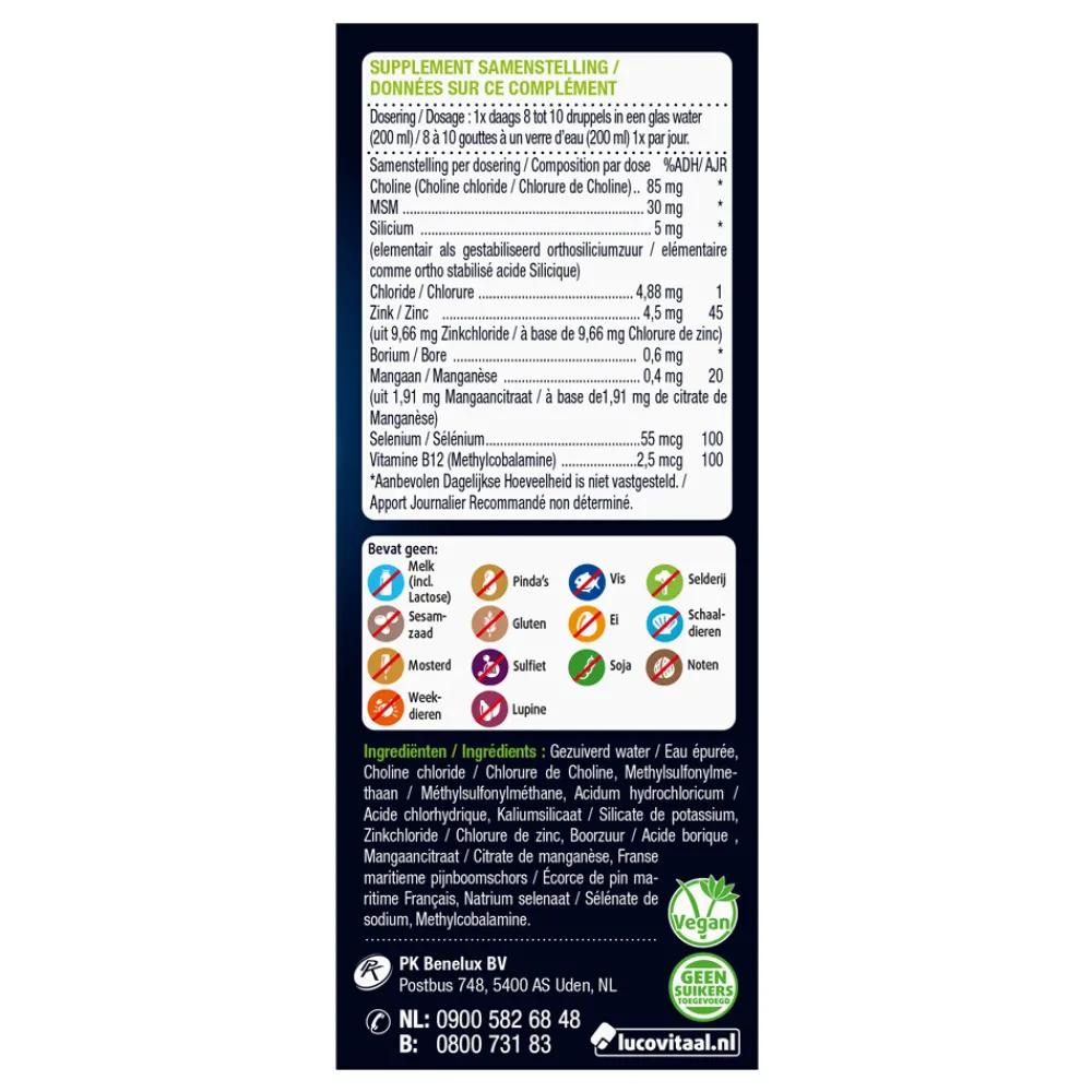 Silicium Druppels 30 ml^Lucovitaal Hot