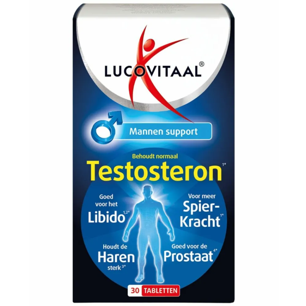 Voor Vrouw Of Man<Lucovitaal Testosteron Mannen Support 30 tabletten