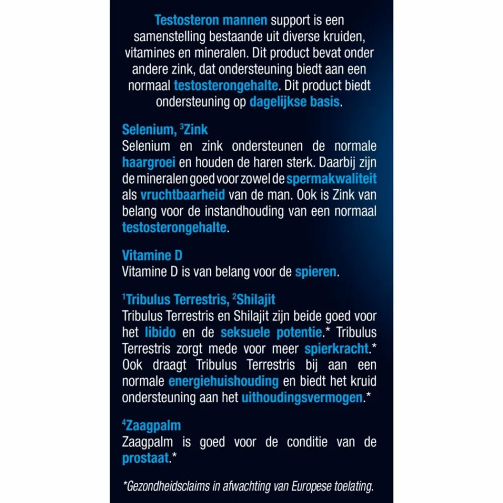 Voor Vrouw Of Man<Lucovitaal Testosteron Mannen Support 30 tabletten