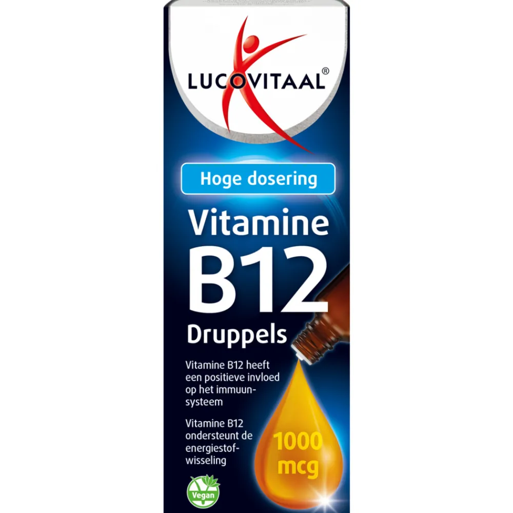 Vitaminen<Lucovitaal Vitamine B12 1000 mcg Druppels 50 ml