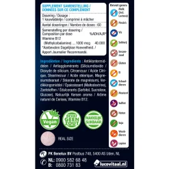 Vitaminen<Lucovitaal Vitamine B12 1000mcg 60 kauwtabletten