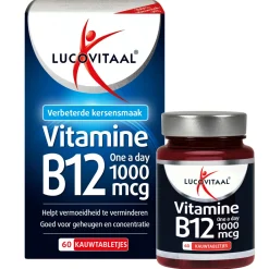 Vitaminen<Lucovitaal Vitamine B12 1000mcg 60 kauwtabletten