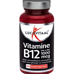 Vitaminen<Lucovitaal Vitamine B12 1000mcg 180 kauwtabletten