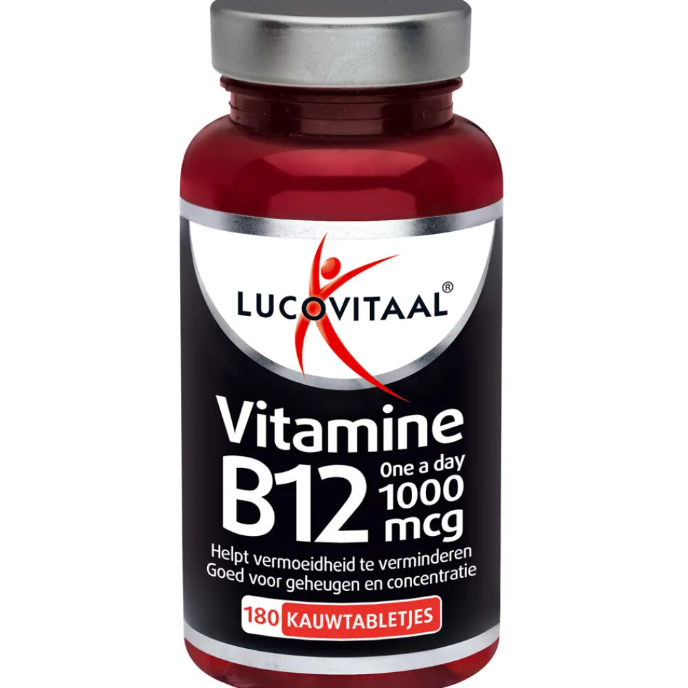 Vitaminen<Lucovitaal Vitamine B12 1000mcg 180 kauwtabletten