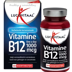 Vitaminen<Lucovitaal Vitamine B12 1000mcg 180 kauwtabletten