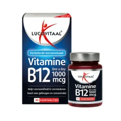 Vitamine B12 1000mcg 30 kauwtabletten^Lucovitaal Best