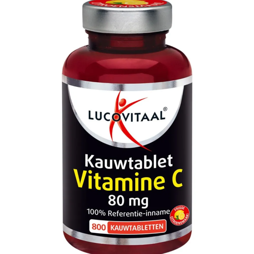 Sale Vitamine C 80mcg Kauwtablet Citroen 800 tabletten Vitaminen