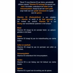 Vitaminen<Lucovitaal Vitamine D3 75mcg (3000IE) Forte 120 capsules