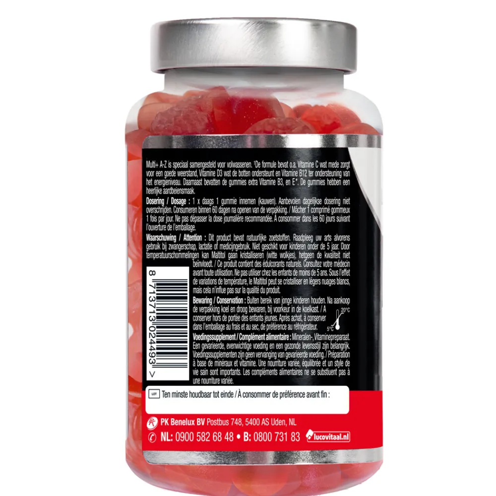 Multi Vitaminen En Mineralen<Lucovitaal Vitamine Gummies Multi+ A tot Z 60 Gummies