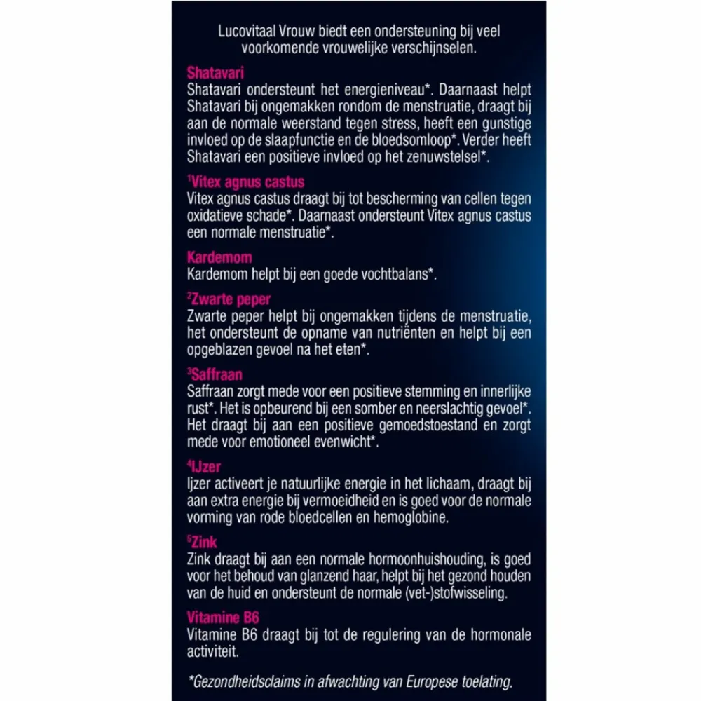 Vrouw Hormoonsupport 60 tabletten Voor Vrouw Of Man
