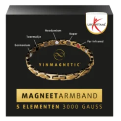 Zelfzorg<Lucovitaal Yinmagnetic Magneet Armband Goud