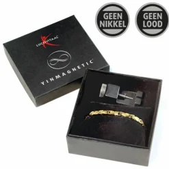 Zelfzorg<Lucovitaal Yinmagnetic Magneet Armband Goud