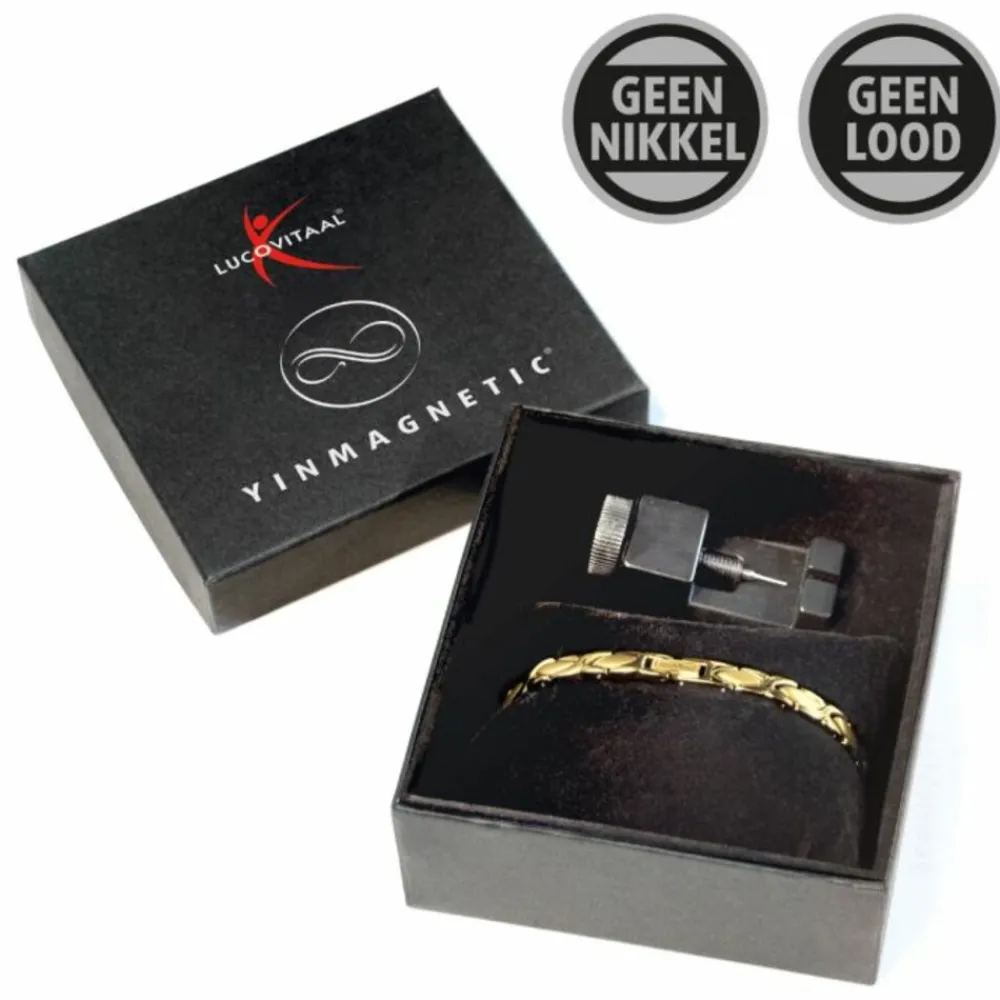 Zelfzorg<Lucovitaal Yinmagnetic Magneet Armband Goud