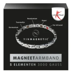 Zelfzorg<Lucovitaal Yinmagnetic Magneet Armband Zilver