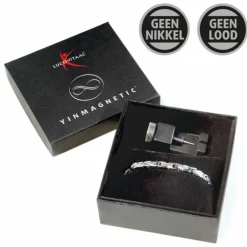 Zelfzorg<Lucovitaal Yinmagnetic Magneet Armband Zilver