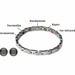 Zelfzorg<Lucovitaal Yinmagnetic Magneet Armband Zilver