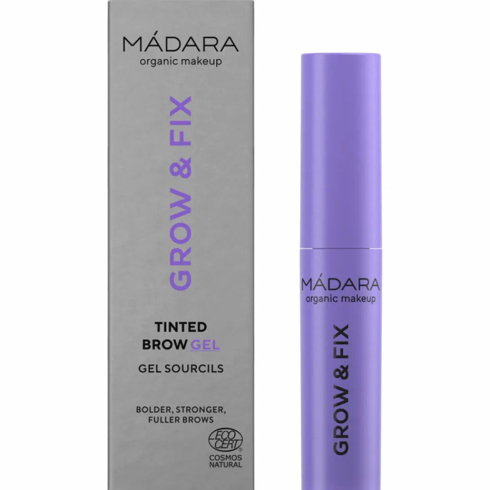 Wenkbrauwgel<Madara Grow & Fix Tinted Brow Gel 4 Ash Brown 4 ml