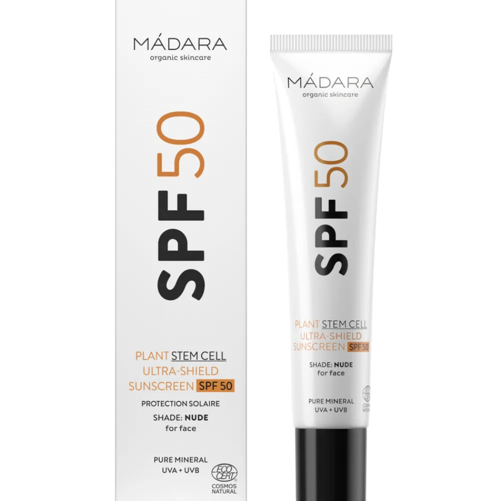 Zonbescherming<Madara Plant Stem Cell Ultra-Shield-Zonnebrandmiddel Met SPF 50 - Nude 40 ml