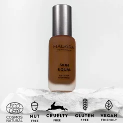 Foundation<Madara Skin Equal Soft Glow Foundation SPF 15 100 Mocha 30 ml