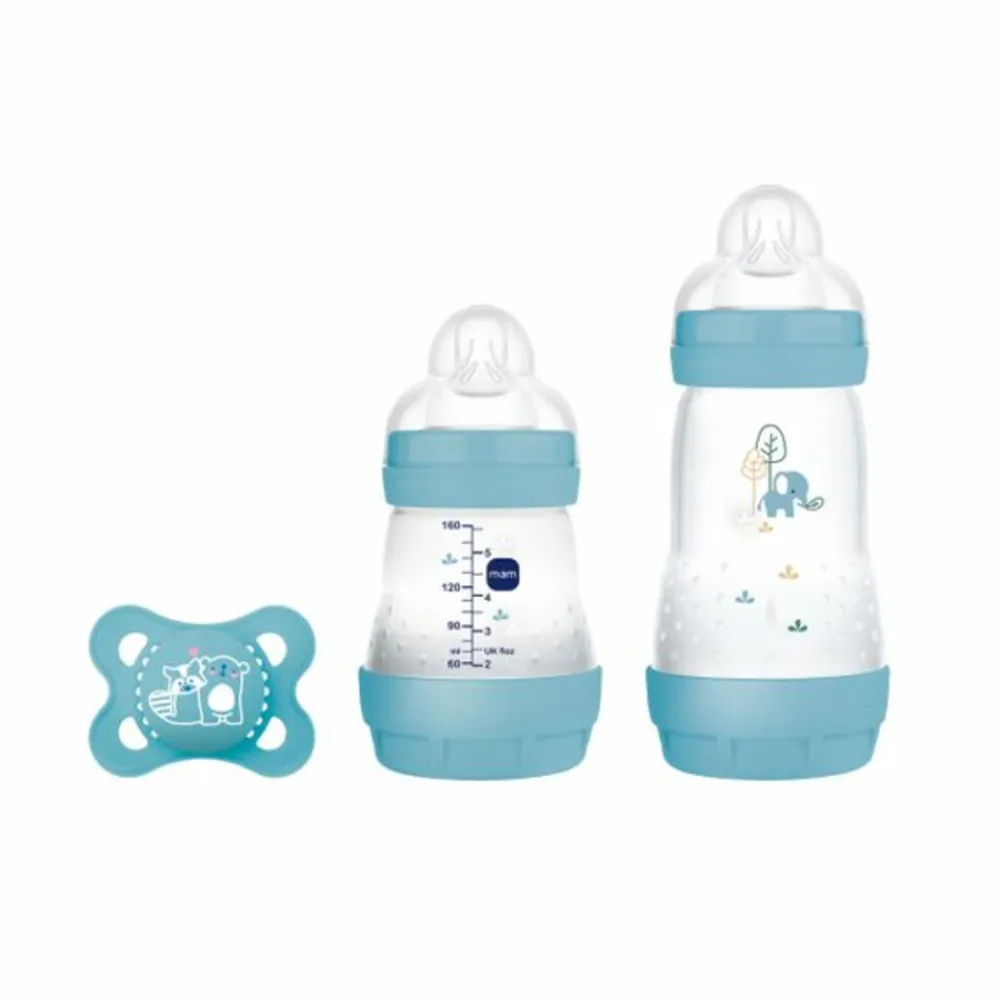 New Babyfles Starter Set Easy Start Anti-Colic Blauw S 1 set Flessen & Spenen
