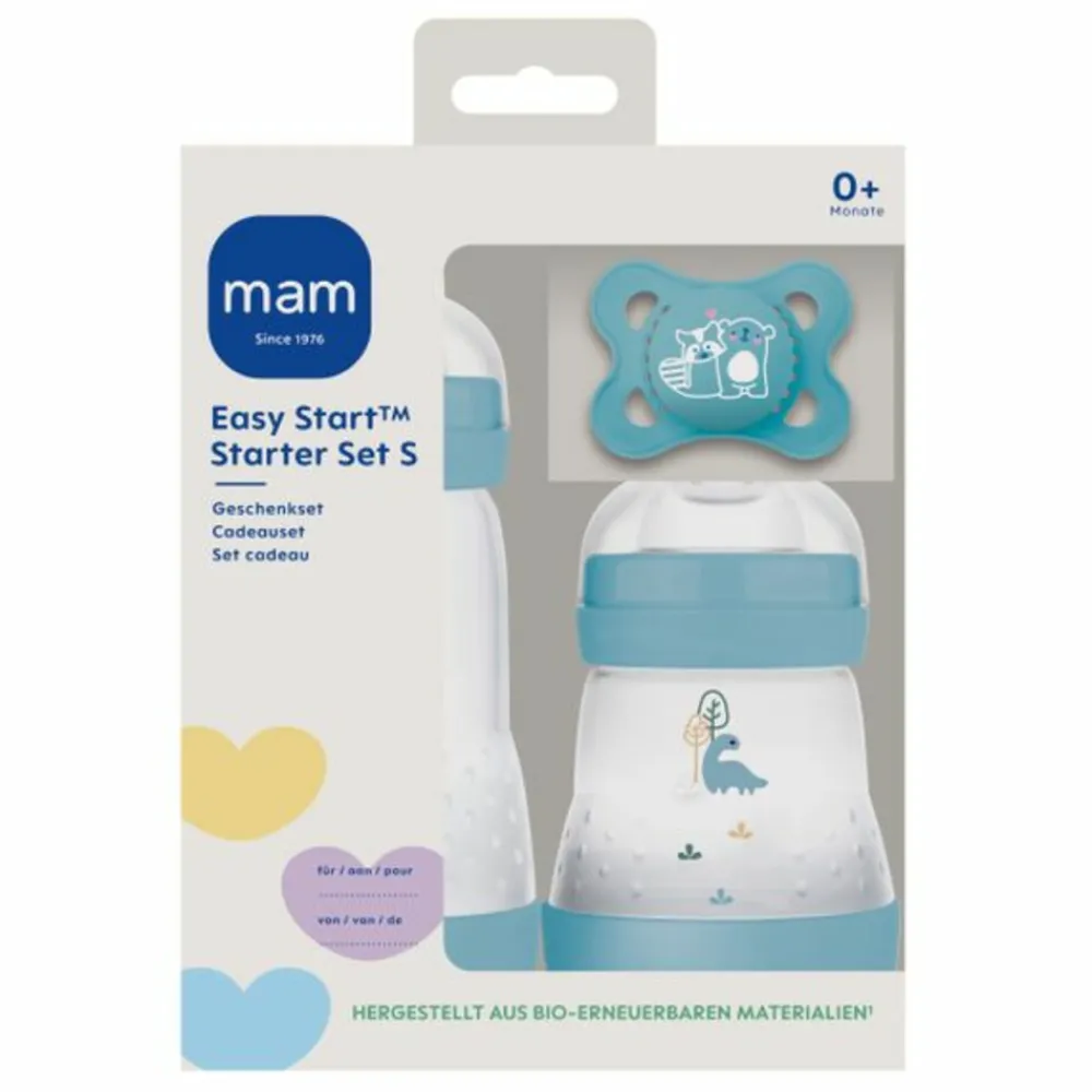 New Babyfles Starter Set Easy Start Anti-Colic Blauw S 1 set Flessen & Spenen